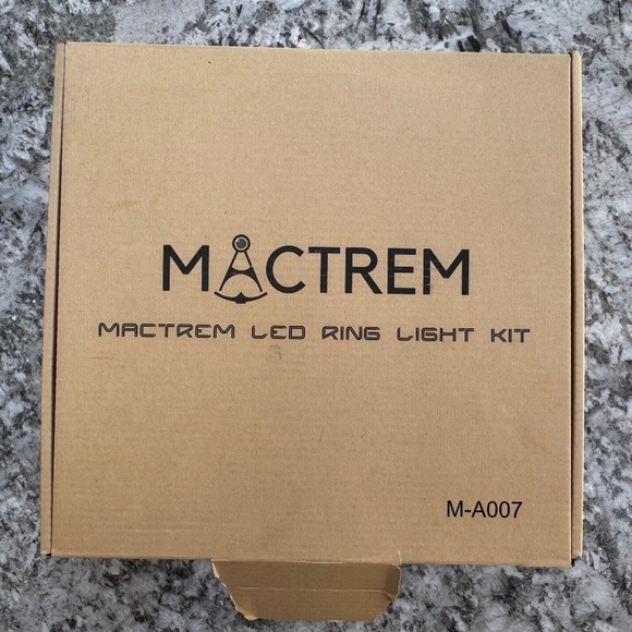 Open Box- Mactrem 10" Ring Light #TF-007- Incl Mini Tripod, 3 Light Modes, etc - Picture 1 of 2